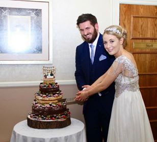 Morgan & Tommy's Wedding Cake
